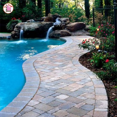 Gray Paving Stone Garden Driveway Outdoor Block Natural Granite Stone Swimming Gray Paving Stone