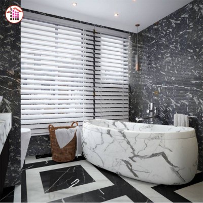 Natural Marble Medallion Luxury Marble Floor Patterns Black Onyx Marble Luxury Black Marquina